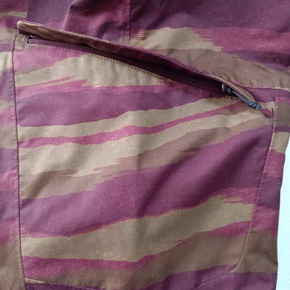 Womens L  Mountain Hardwear Firefall​ Cocoa Red Ski Snow Board Bibs Pants - Picture 4 of 7